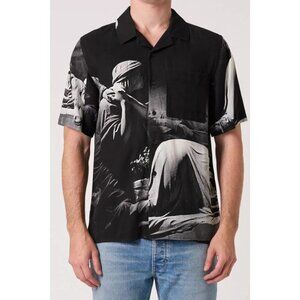 Neuw X Joy Division Men's Closer Short Sleeve Button Up Shirt NWT Size Medium